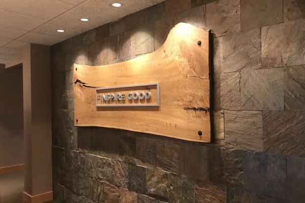 Interior – Community foundation – wooden sign copy Interior - Community foundation - wooden sign copy